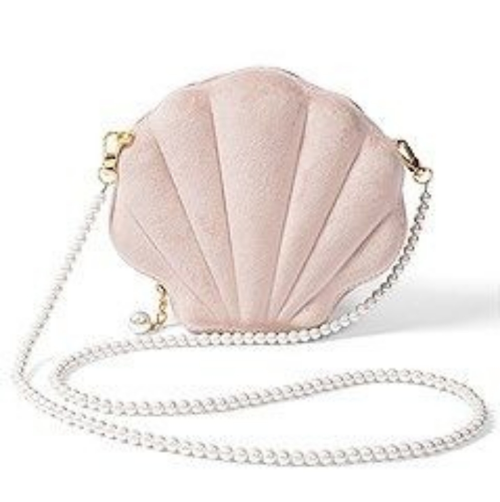 Blush shell purse
